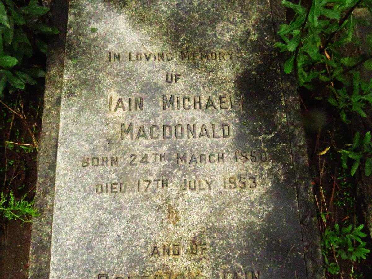 MACDONALD Iain Michael 1850-1953 :: MACDONALD Roderick Iain 1957-1977_1
