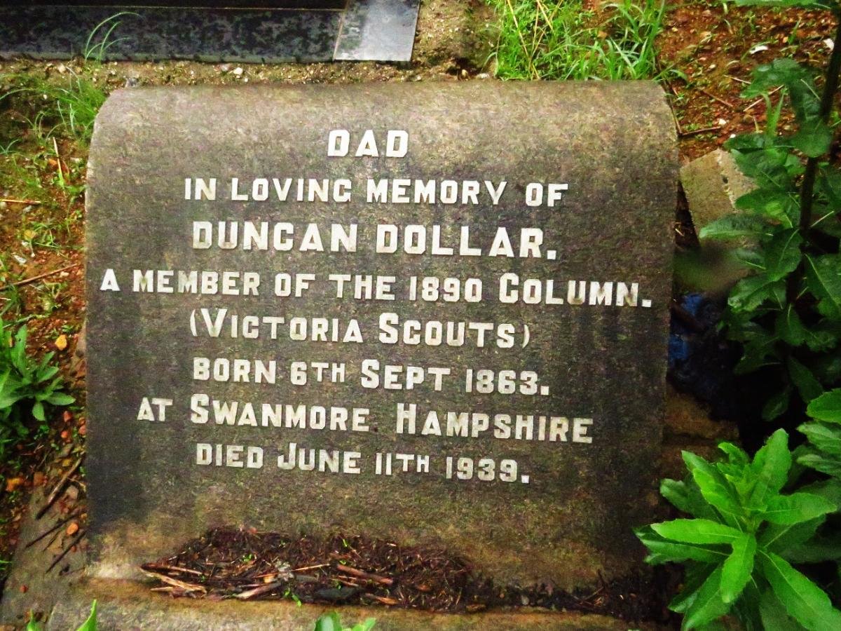 DOLLAR Duncan 1863-1939