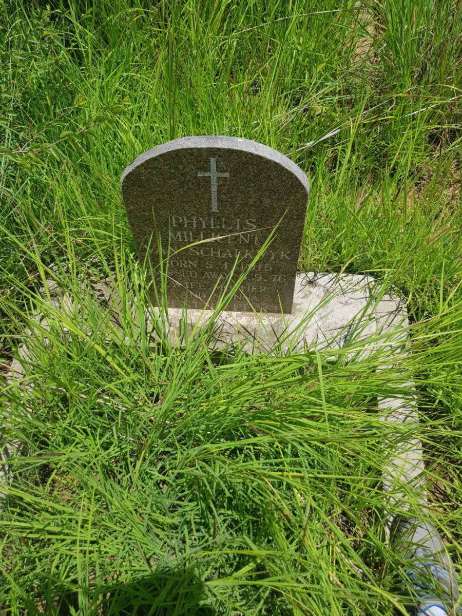 SCHALKWYK Phyllis Millicent, van 1915-1976
