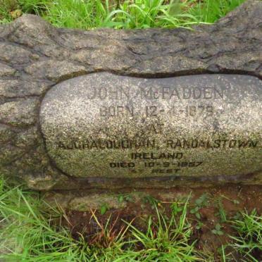 MCFADDEN John 1878-1957
