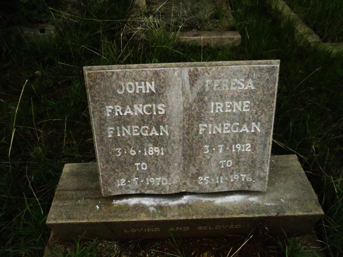 FINEGAN John Francis 1891-1970 & Teresa Irene 1912-1976