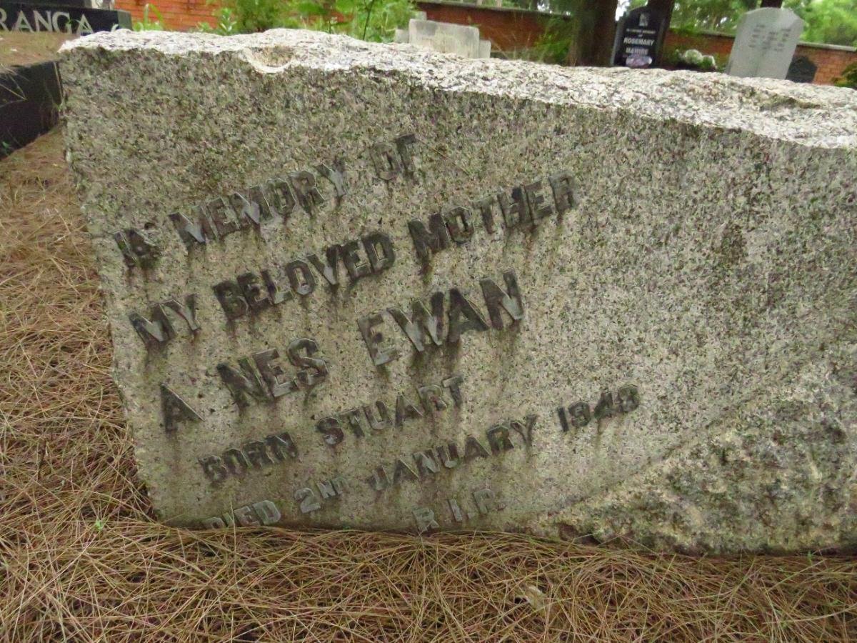 EWAN Agnes nee STUART -1949