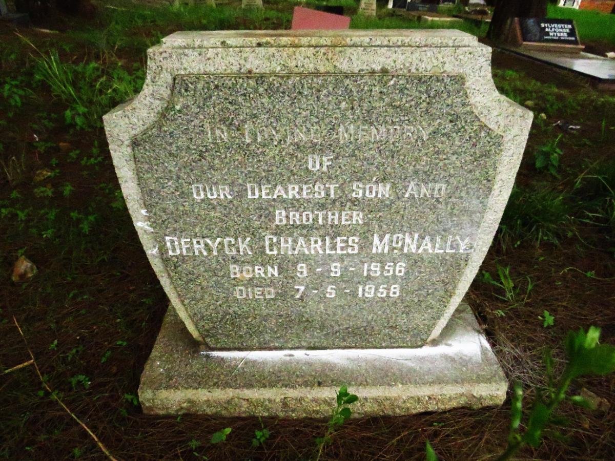 MCNALLY Deryck Charles 1956-1958