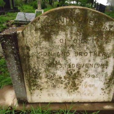 DEVENISH Ernest 1908-1948