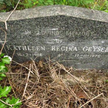 GEYSER Kathleen Regina 1906-1976