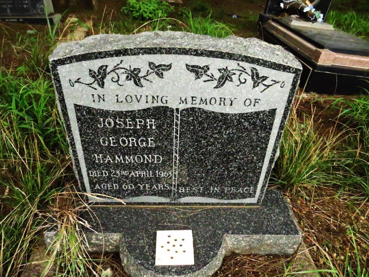 HAMMOND Joseph George -1963