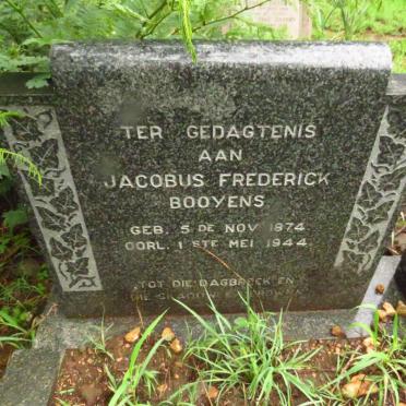 BOOYENS Jacobus Frederick 1874-1944