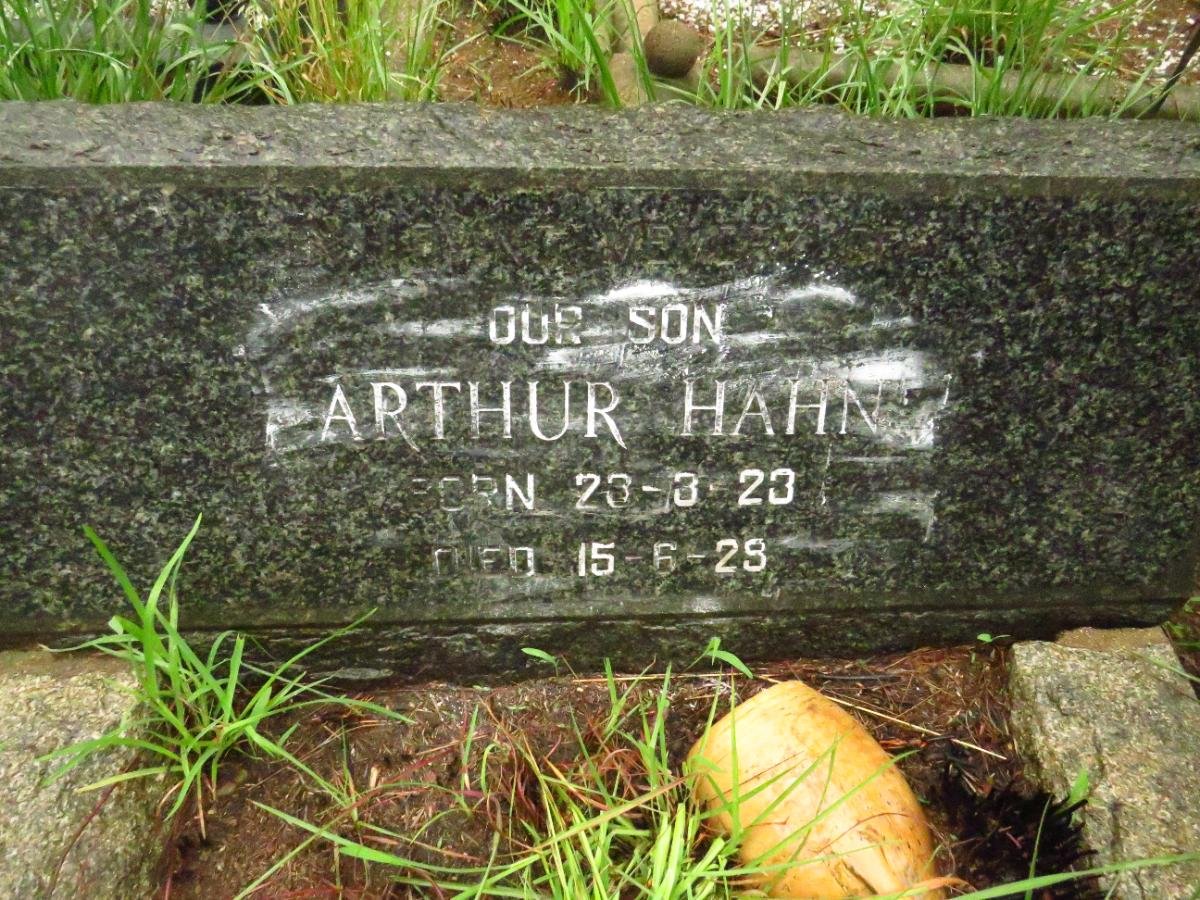 HAHN Arthur 1923-1929