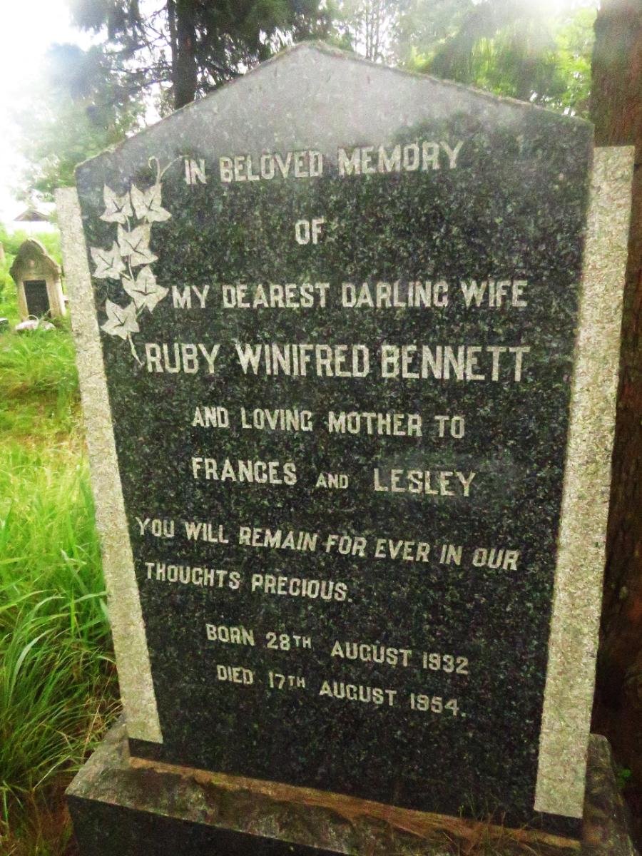 BENNETT Ruby Winifred 1932-1954