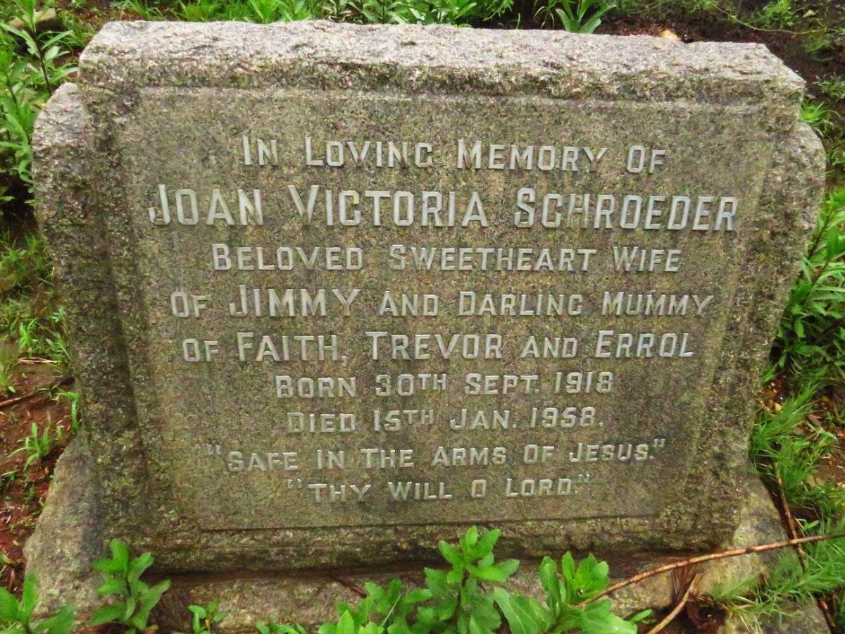 SCHROEDER Joan Victoria 1918-1958