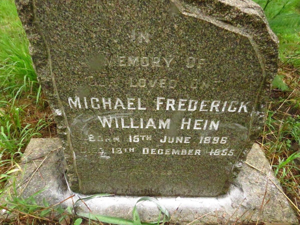 HEIN Michael Frederick William 1896-1955