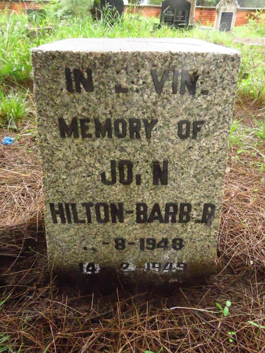 BARBER John, HILTON 1948-1949