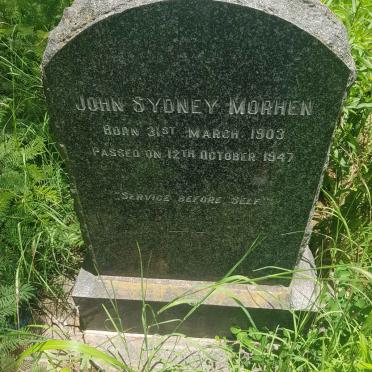 MORHEN John Sydney 1903-1947