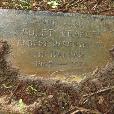 HALLAM Violet Frances 1885-1970