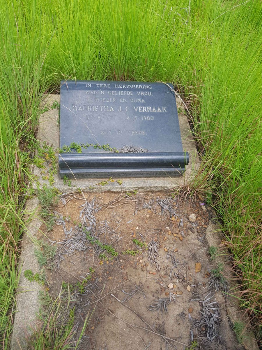 VERMAAK Magrietha J.C. 1913-1980