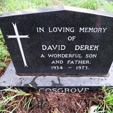 COSGROVE David Derek 1934-1973