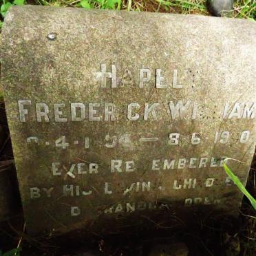 HAPELY Frederick William 1894-19?0