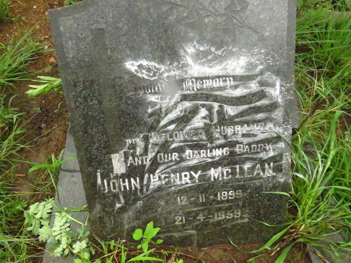 MCLEAN John Henry 1899-1959