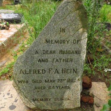 HEIN Alfred F.A. -1962