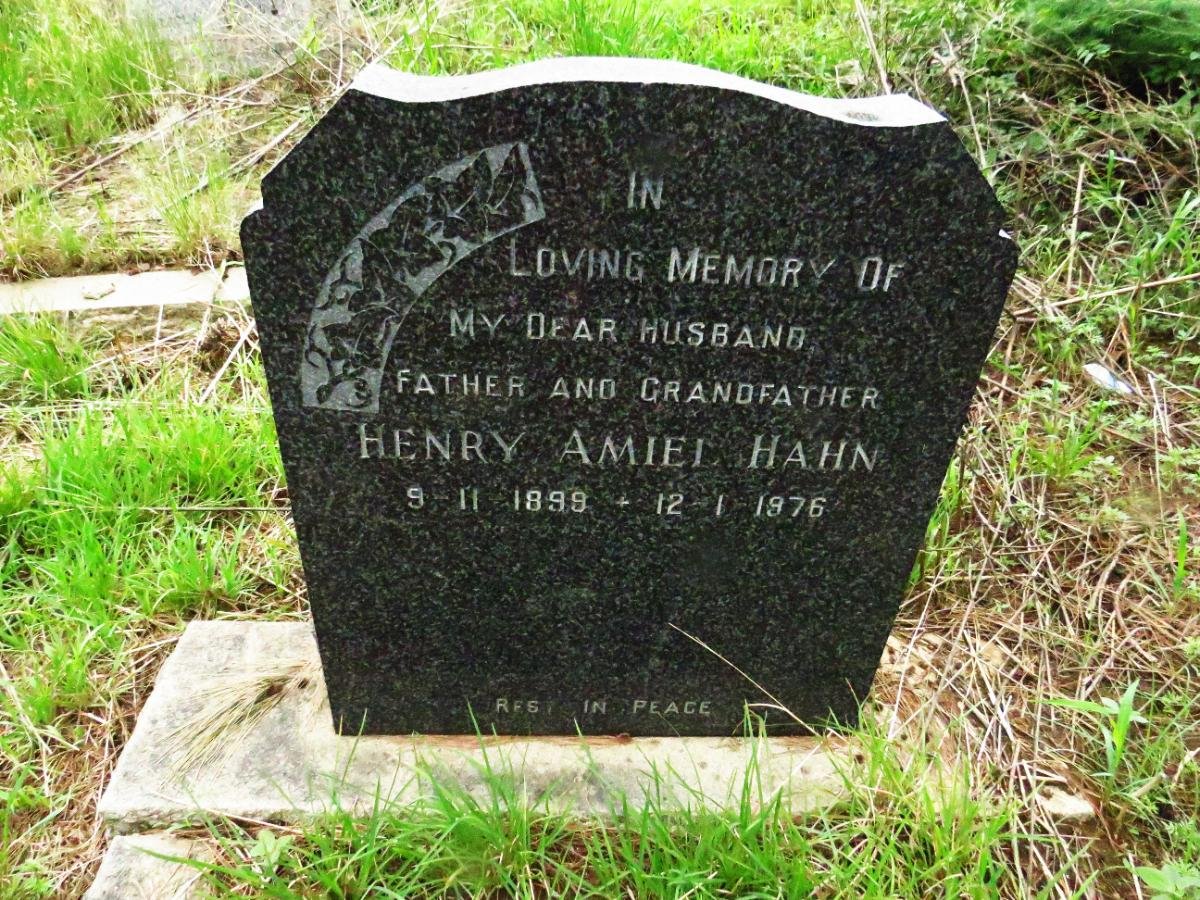 HAHN Henry Amiel 1899-1976