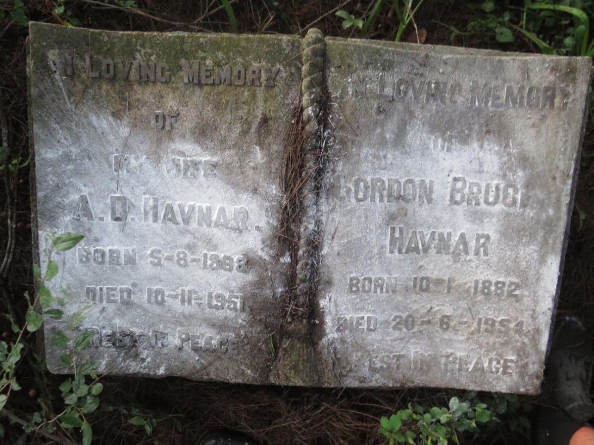 HAVNAR Gordon Bruce 1882-1954 & A.D. 1888-1951
