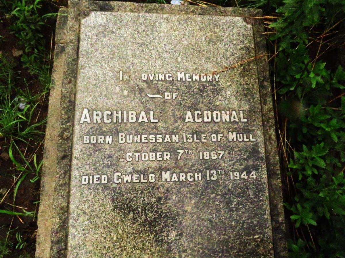MACDONALD Archibald 1867-1944