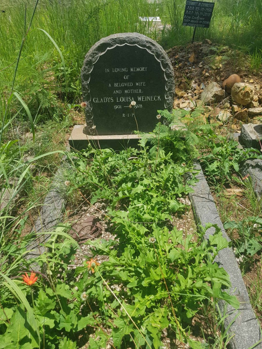 WEINECK Gladys Louisa 1901-1978