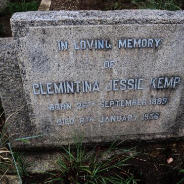 KEMP Clementina Jessie 1889-1956