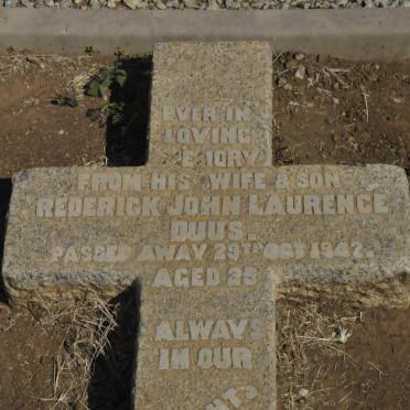 DUUS Frederick John Lawrence -1942