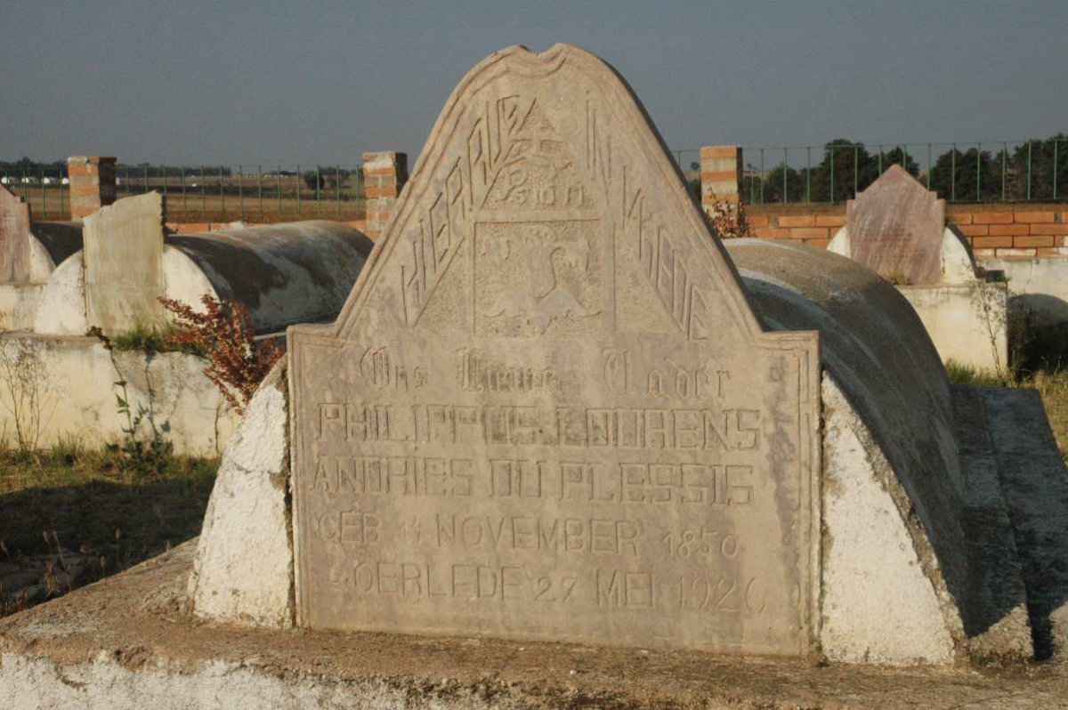PLESSIS Philippus Lourens Andries, du 1850-1920