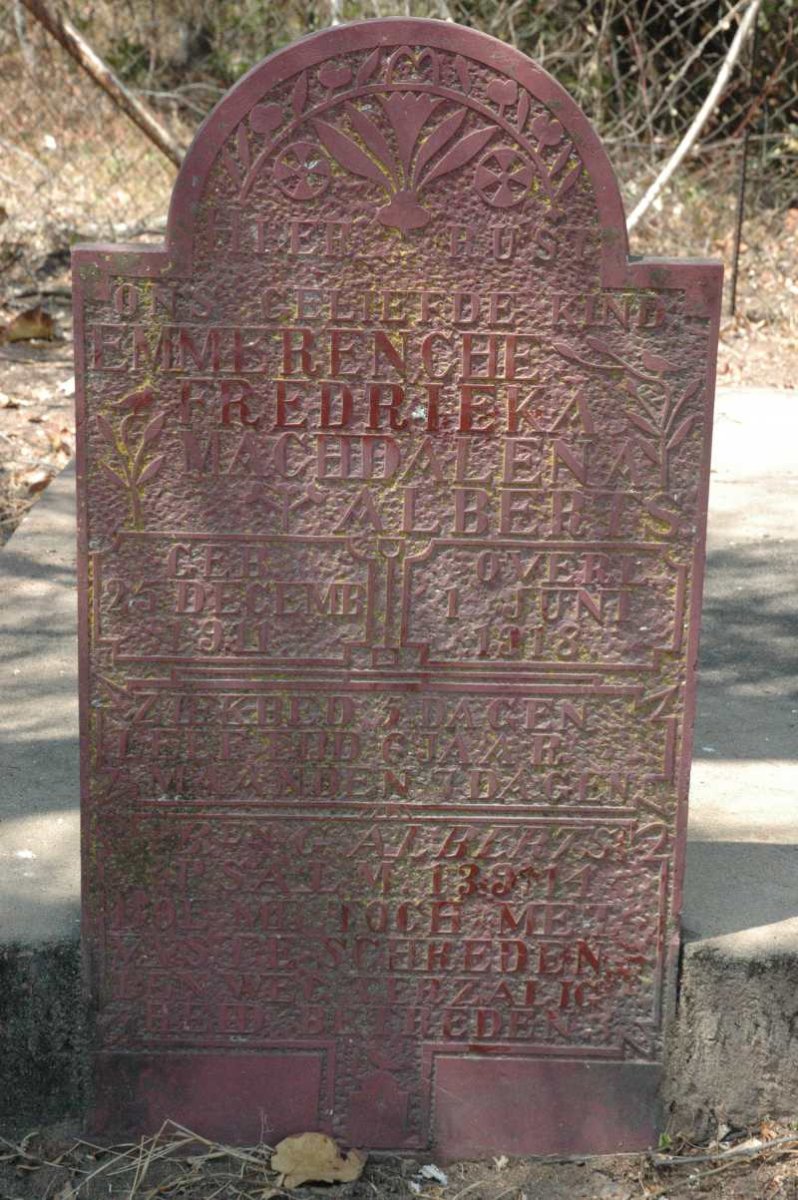 ALBERTS Emmerenche Fredrieka Magdalena 1911-1918