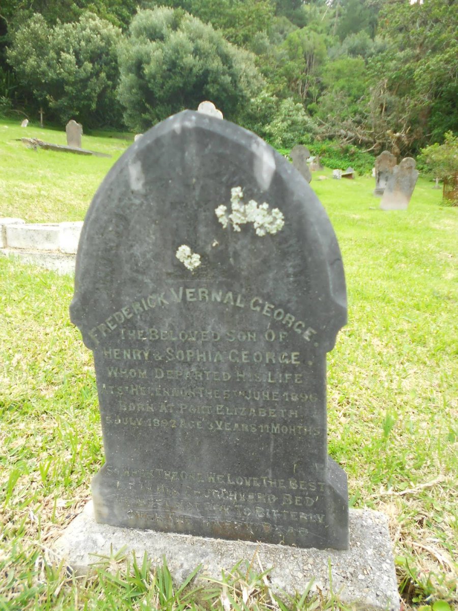 GEORGE Frederick Vernal 1892-1896