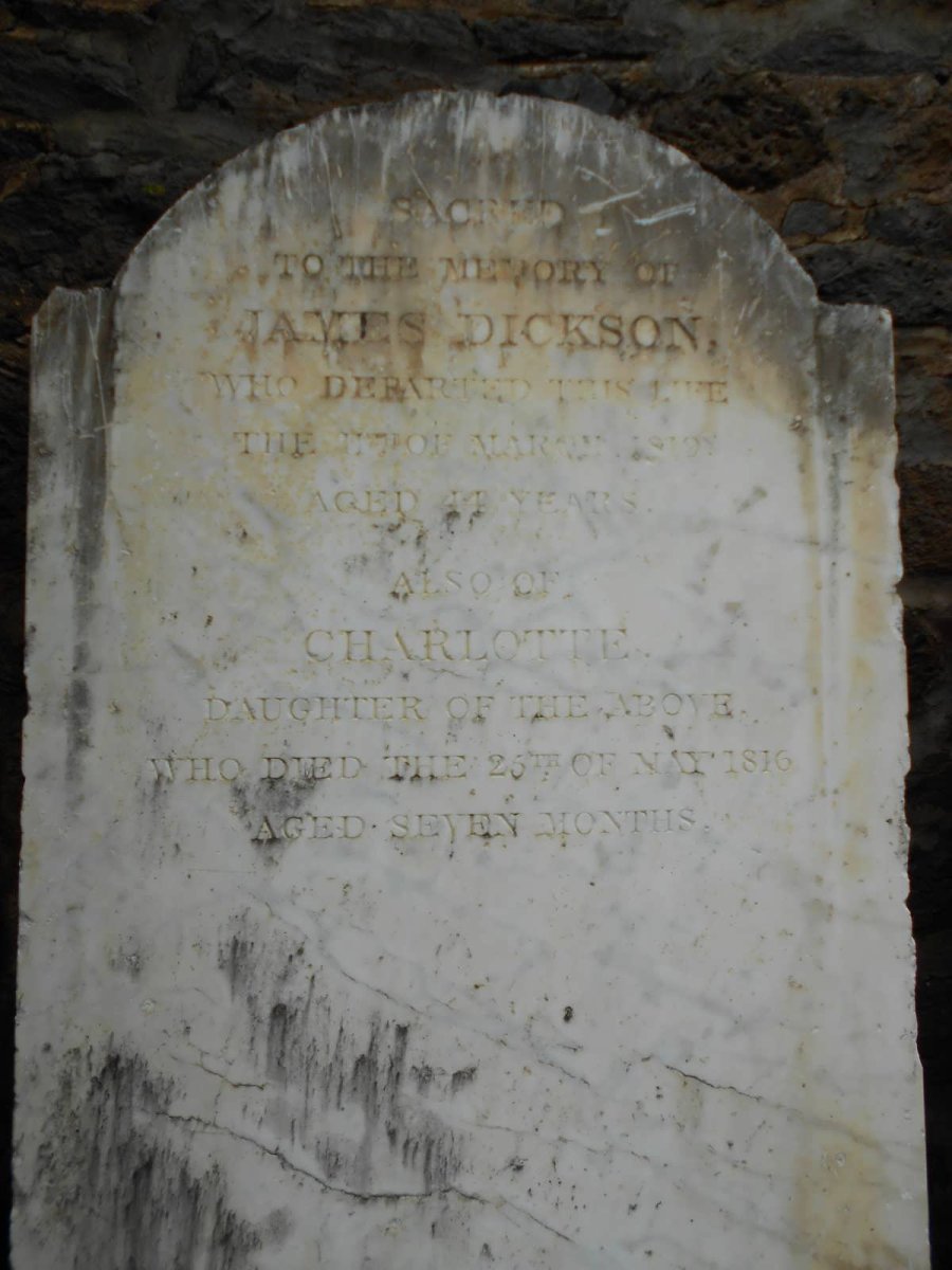 DICKSON James -181? :: Charlotte -1816