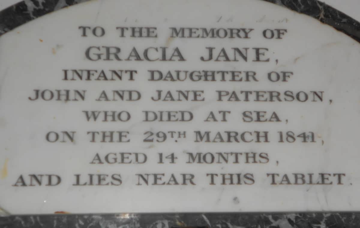 PATERSON Gracia Jane -1841