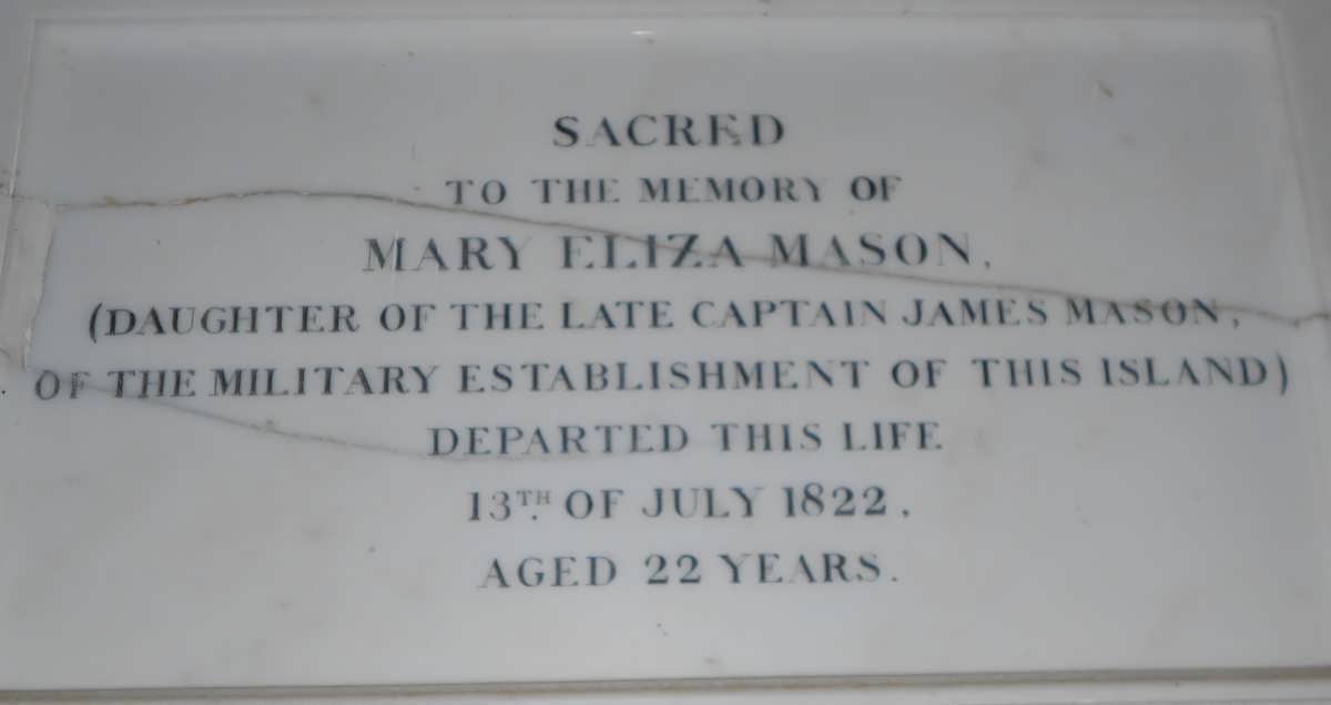 MASON Mary Eliza -1822